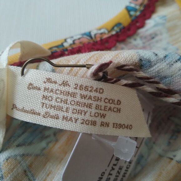 Matilda Jane A Place in the Sun Yellow Floral Pattern Dress Women's Size Medium - Picture 10 of 12